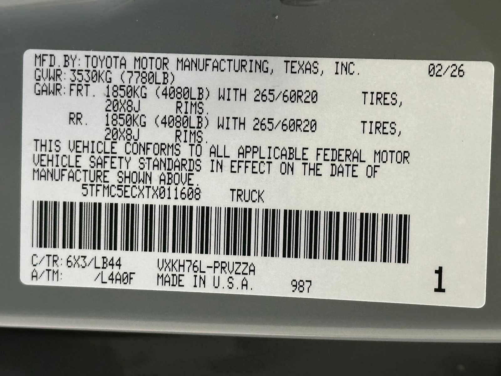 2026 Toyota Tundra i-FORCE MAX 1794 Edition i-FORCE MAX