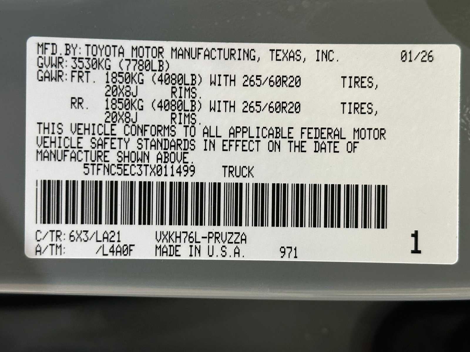 2026 Toyota Tundra i-FORCE MAX Platinum i-FORCE MAX