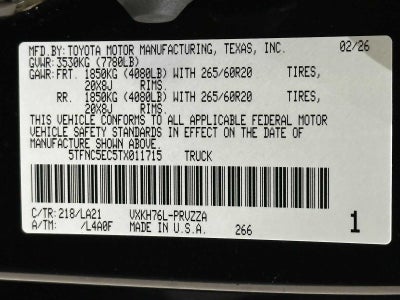 2026 Toyota Tundra i-FORCE MAX Platinum i-FORCE MAX