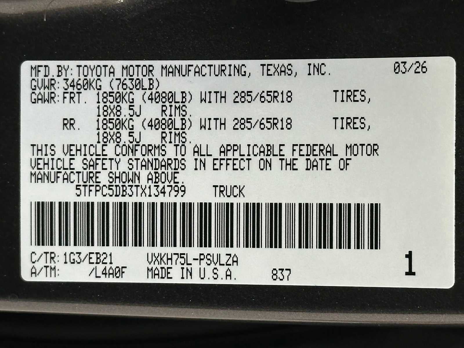 2026 Toyota Tundra i-FORCE MAX TRD Pro