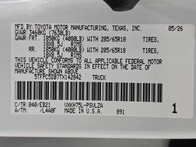 2026 Toyota Tundra i-FORCE MAX TRD Pro