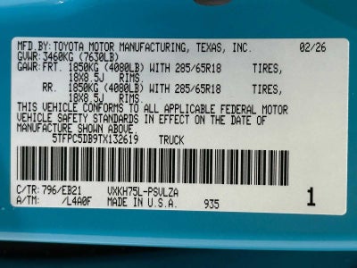 2026 Toyota Tundra i-FORCE MAX TRD Pro