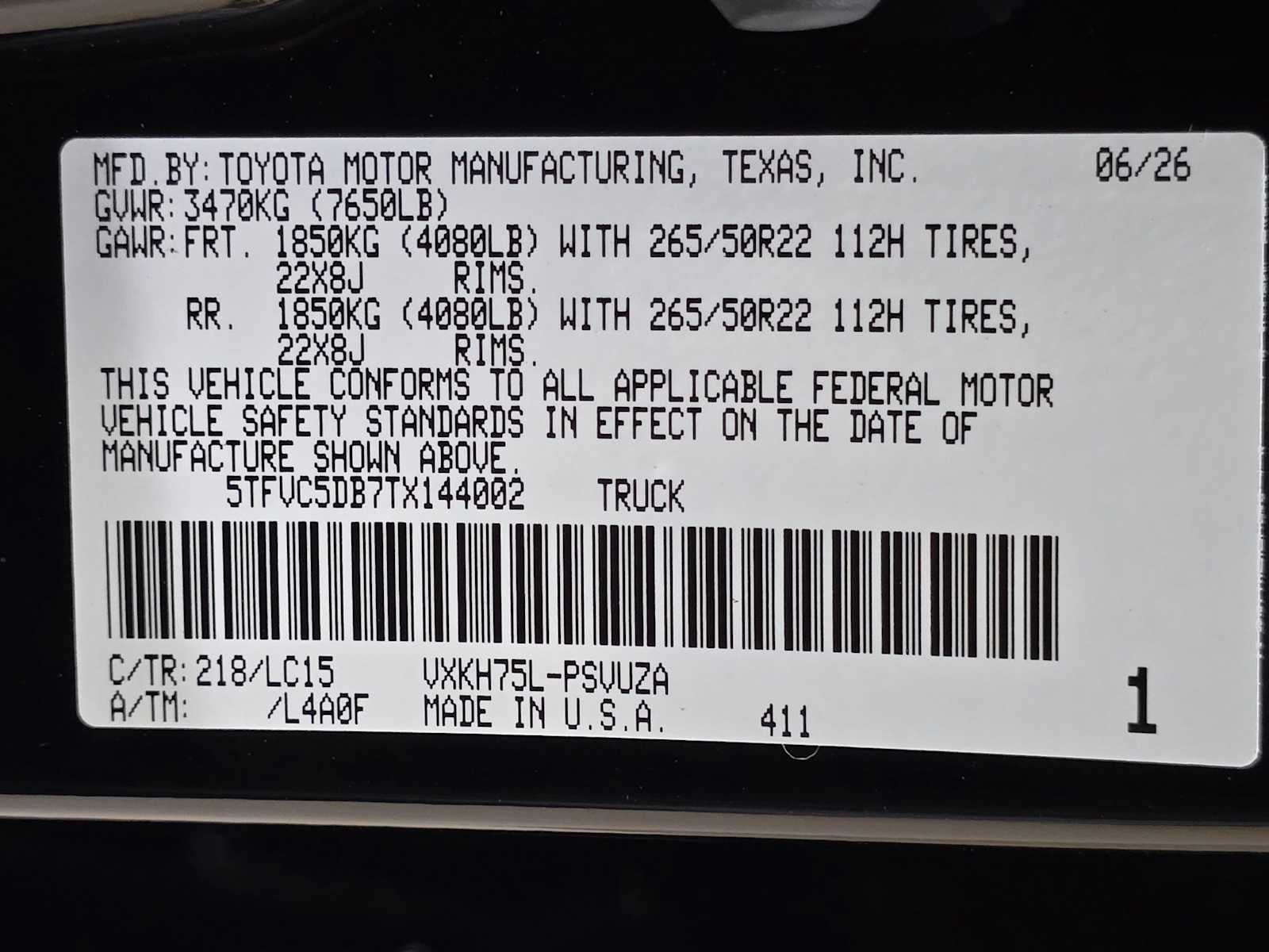 2026 Toyota Tundra i-FORCE MAX Capstone