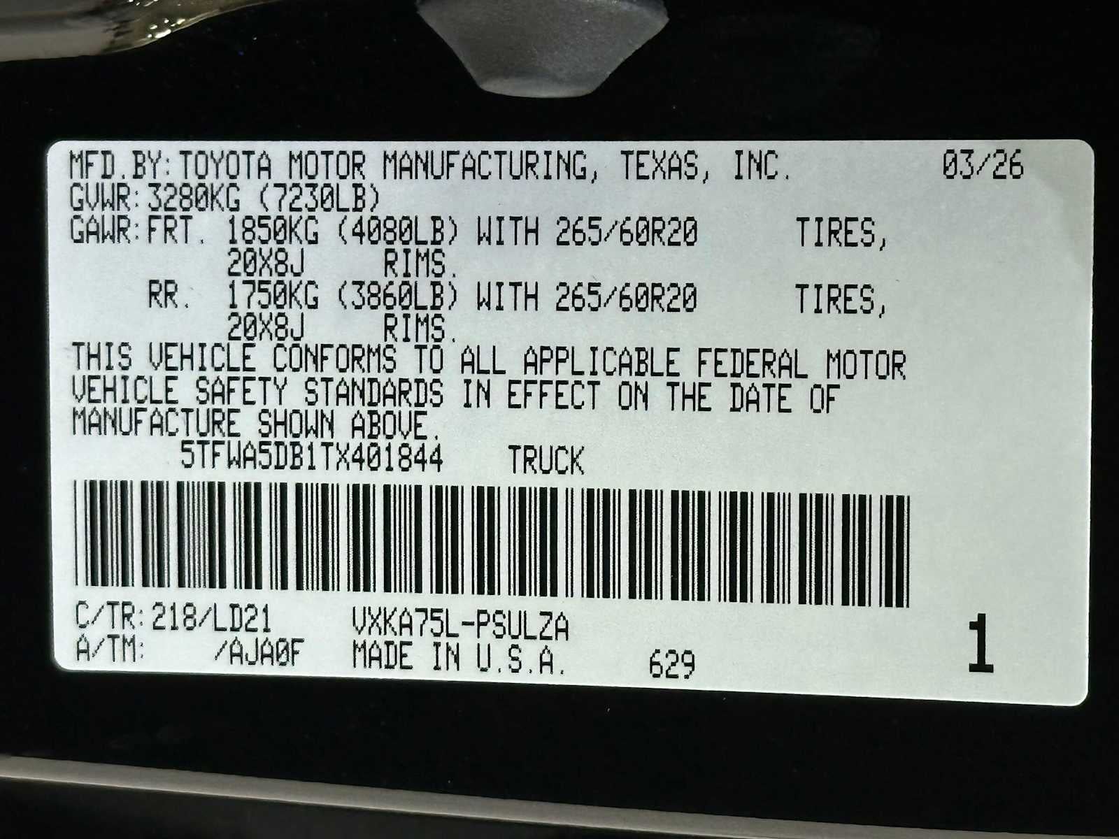 2026 Toyota Tundra Limited