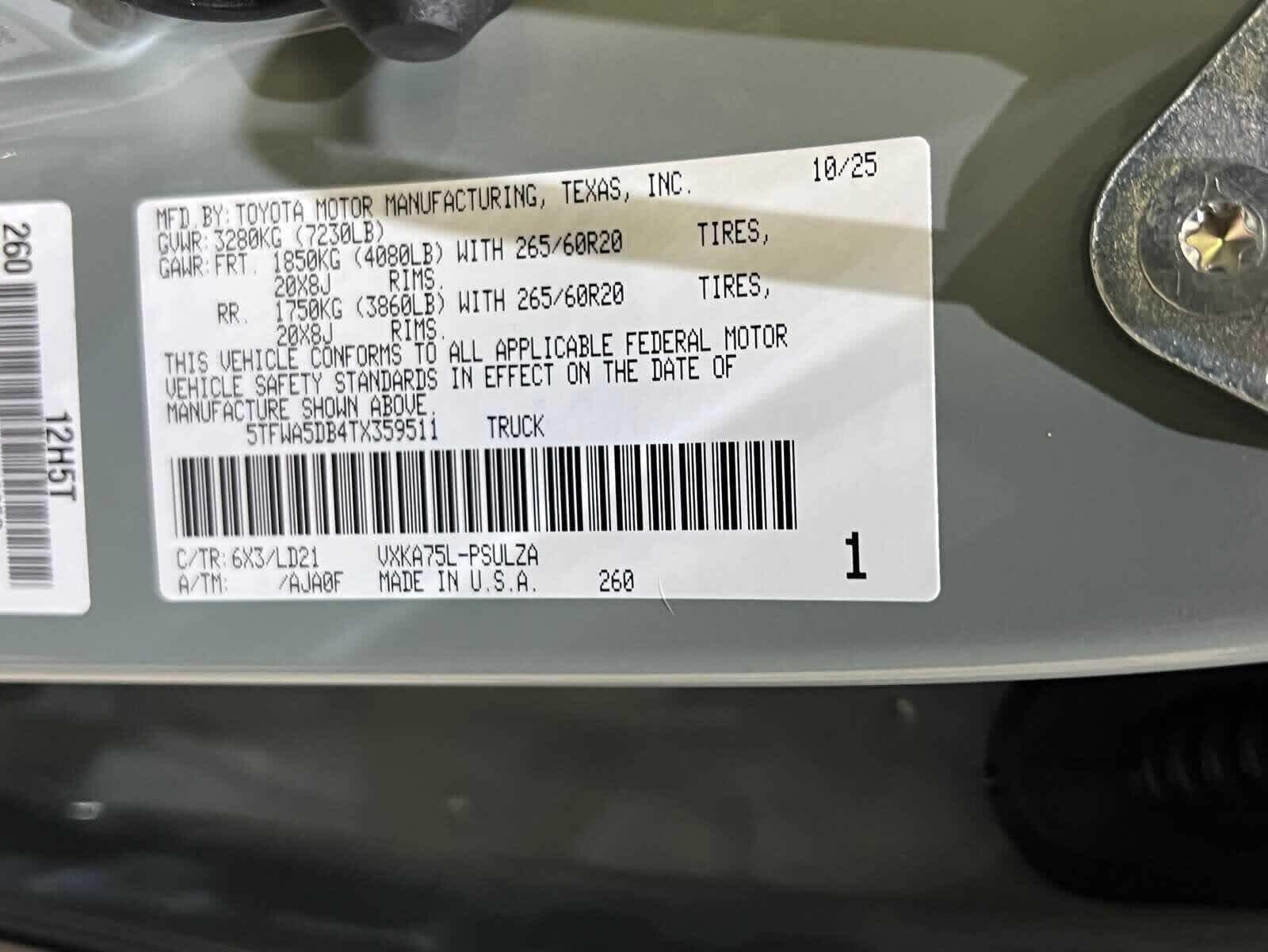 2026 Toyota Tundra Limited