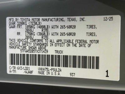 2026 Toyota Tundra Limited