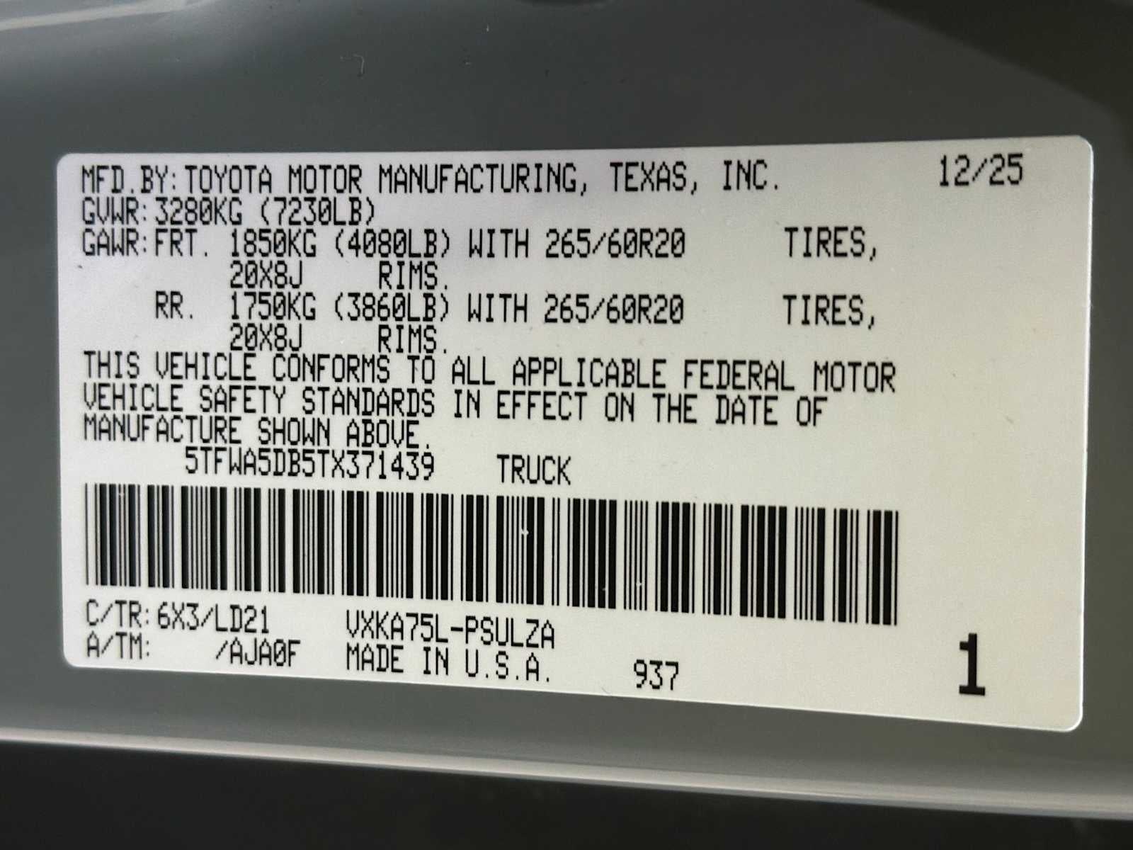 2026 Toyota Tundra Limited