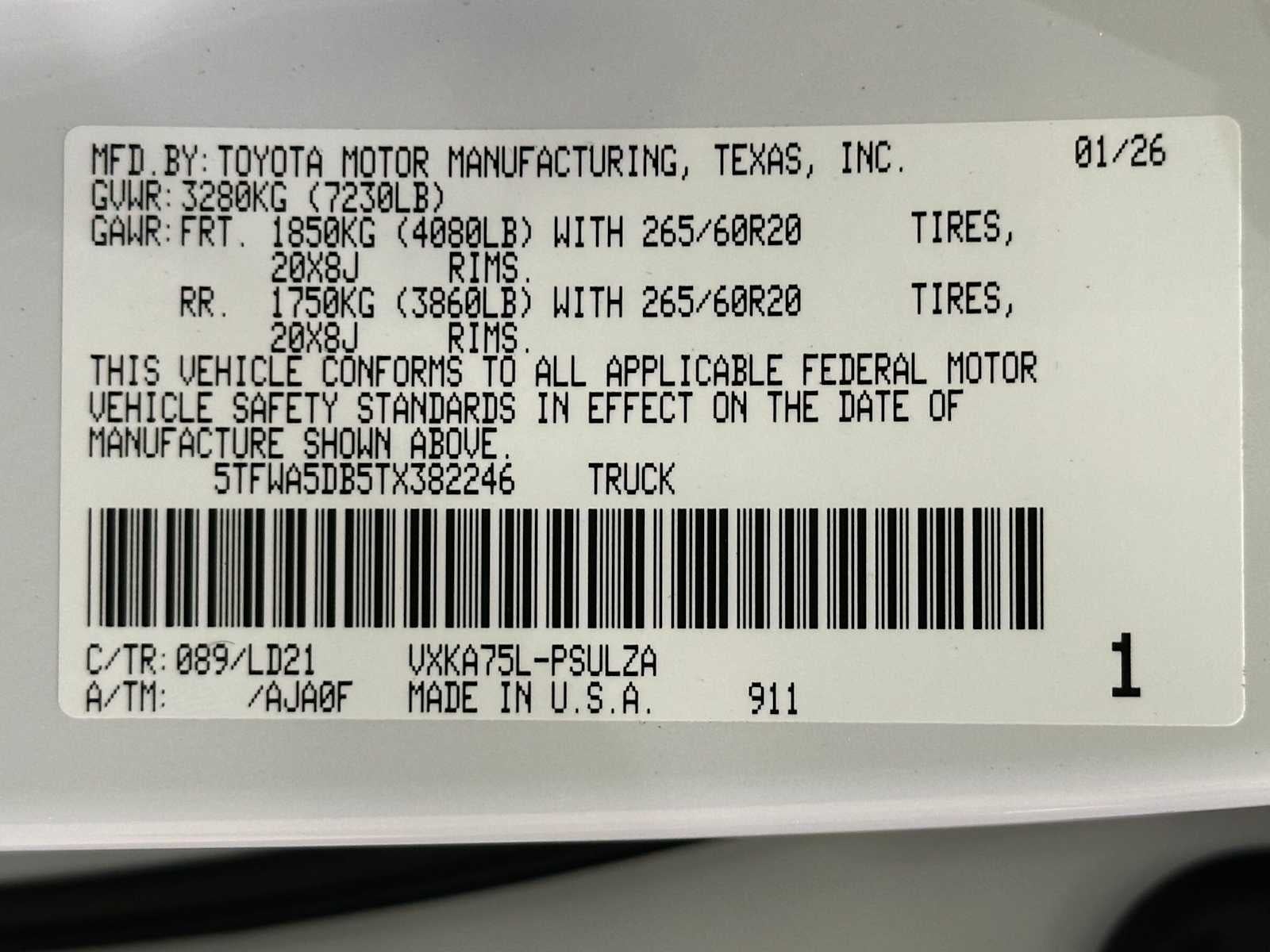 2026 Toyota Tundra Limited