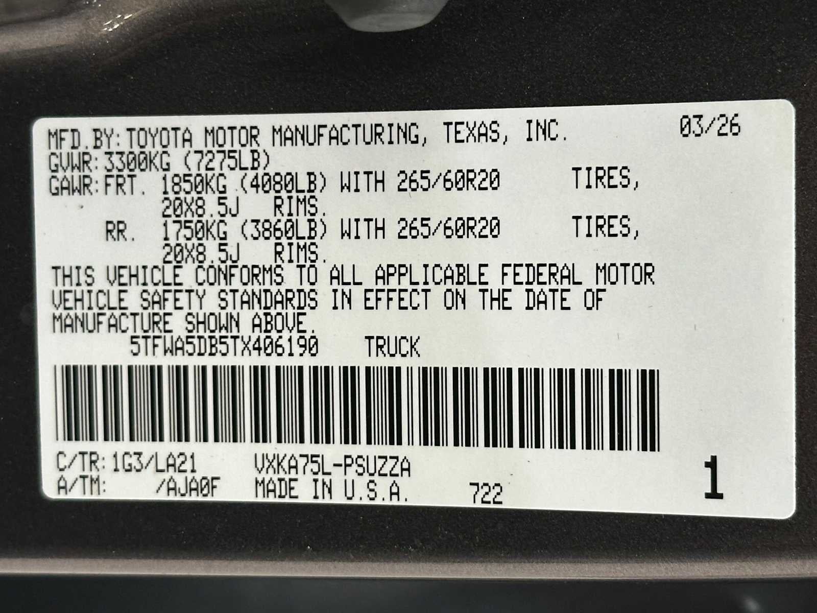 2026 Toyota Tundra Platinum