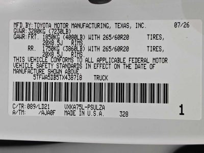 2026 Toyota Tundra Limited
