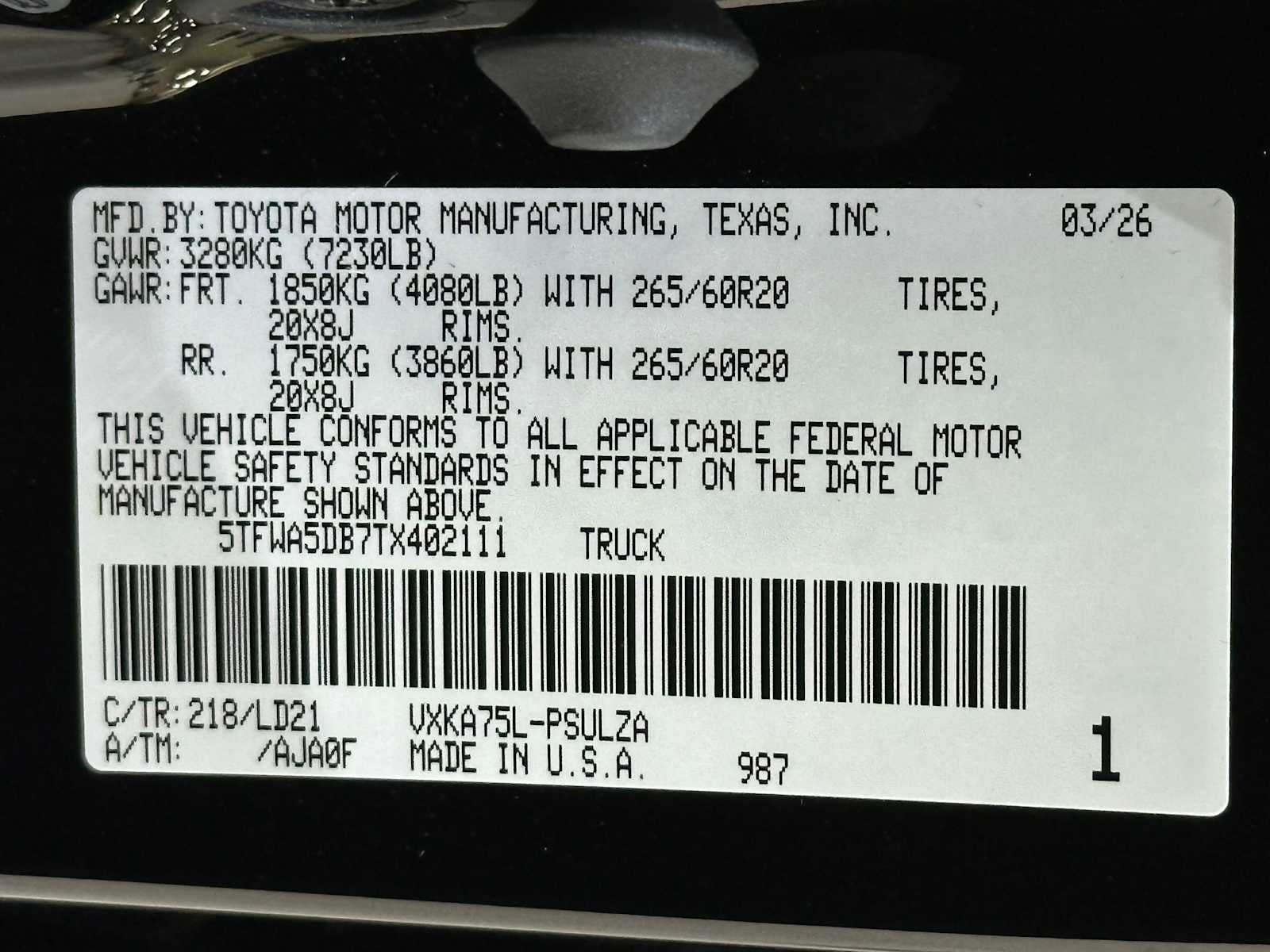2026 Toyota Tundra Limited
