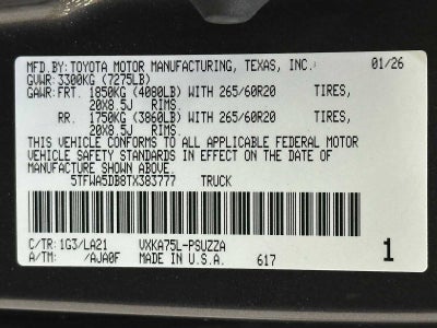 2026 Toyota Tundra Platinum