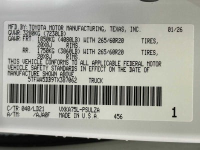 2026 Toyota Tundra Limited