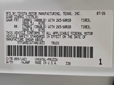 2026 Toyota Tundra Platinum