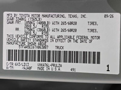 2026 Toyota Tundra Limited