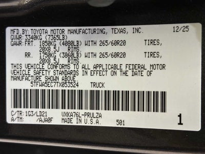 2026 Toyota Tundra Limited