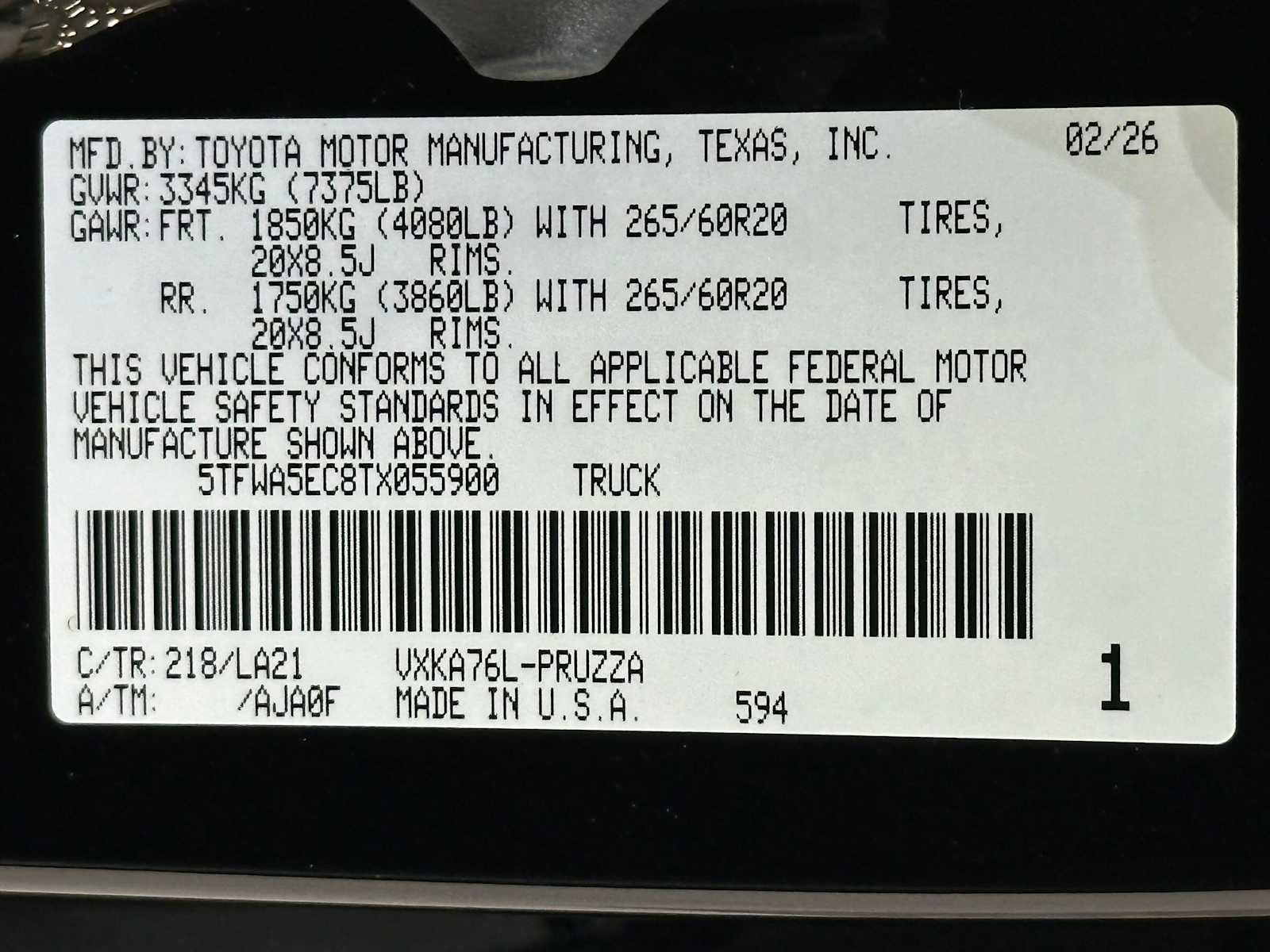 2026 Toyota Tundra Platinum