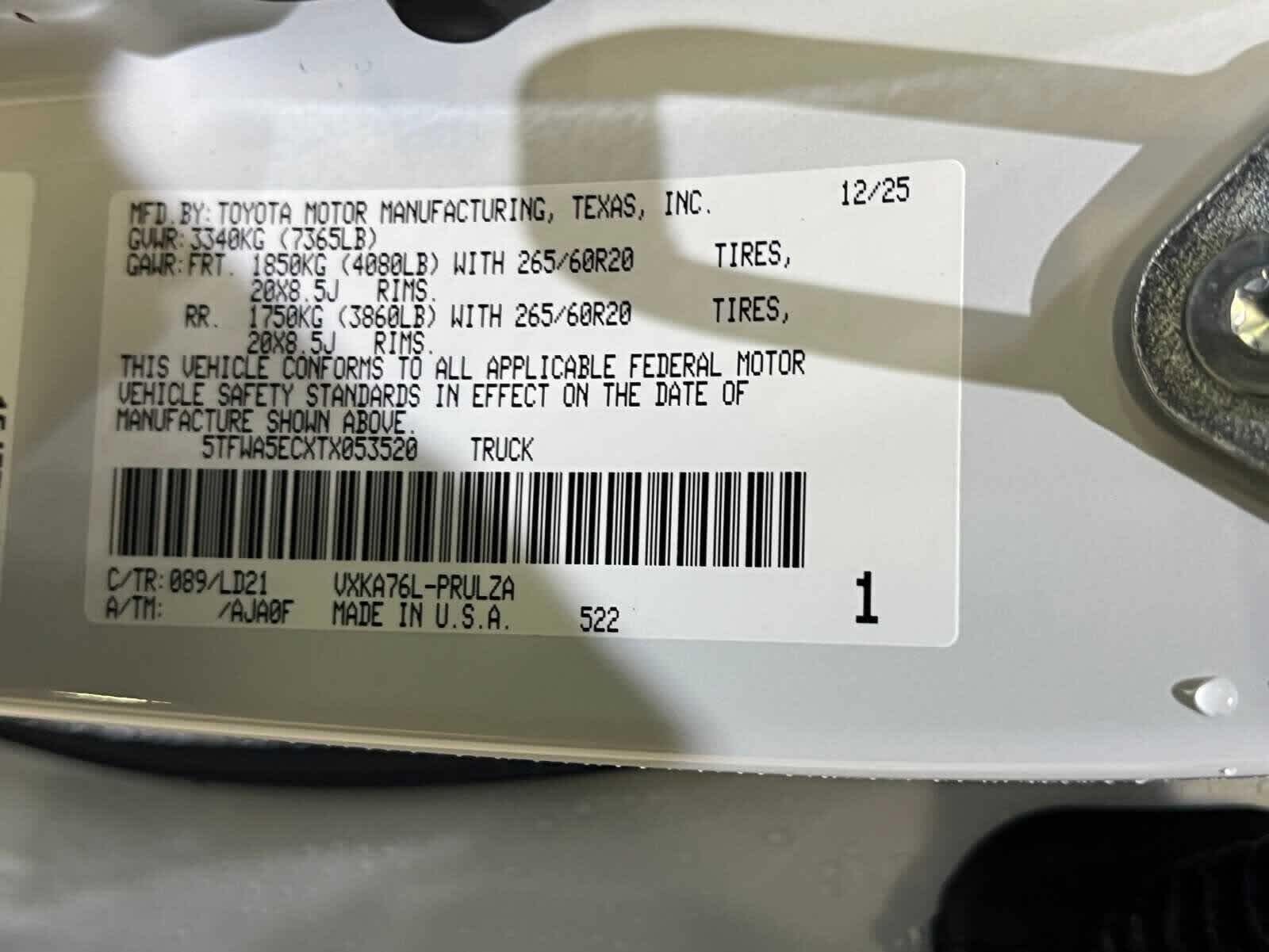 2026 Toyota Tundra Limited