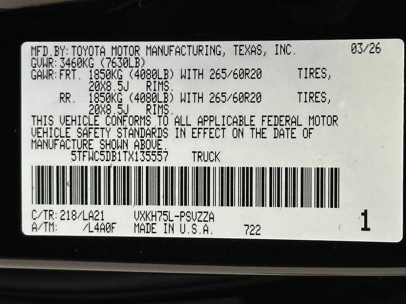 2026 Toyota Tundra Platinum Hybrid