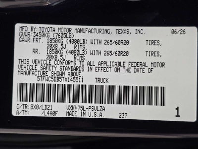 2026 Toyota Tundra i-FORCE MAX Limited i-FORCE MAX