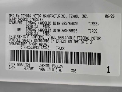 2026 Toyota Tundra Limited Hybrid