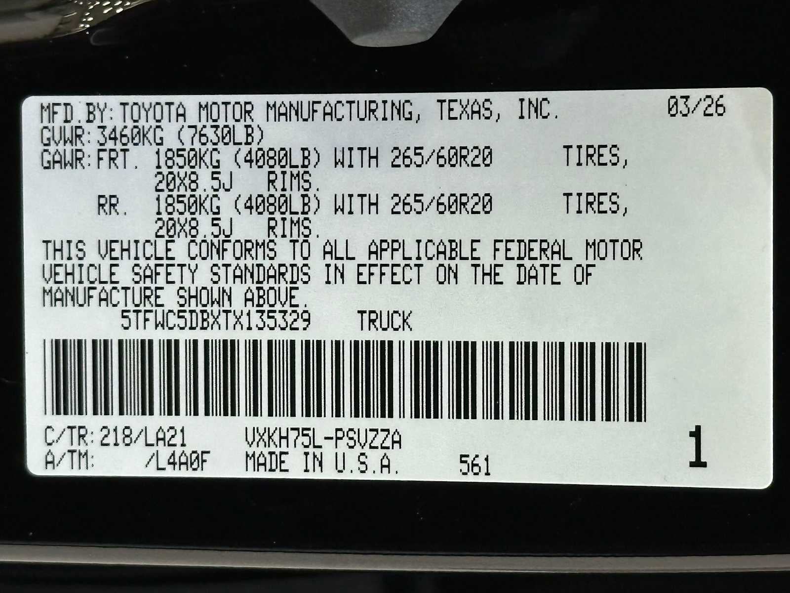 2026 Toyota Tundra i-FORCE MAX Platinum i-FORCE MAX