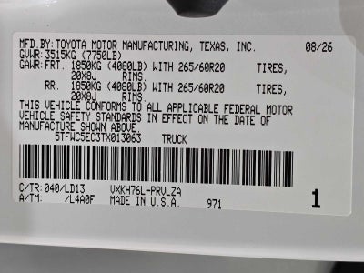 2026 Toyota Tundra i-FORCE MAX Limited i-FORCE MAX