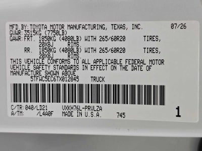 2026 Toyota Tundra i-FORCE MAX Limited i-FORCE MAX