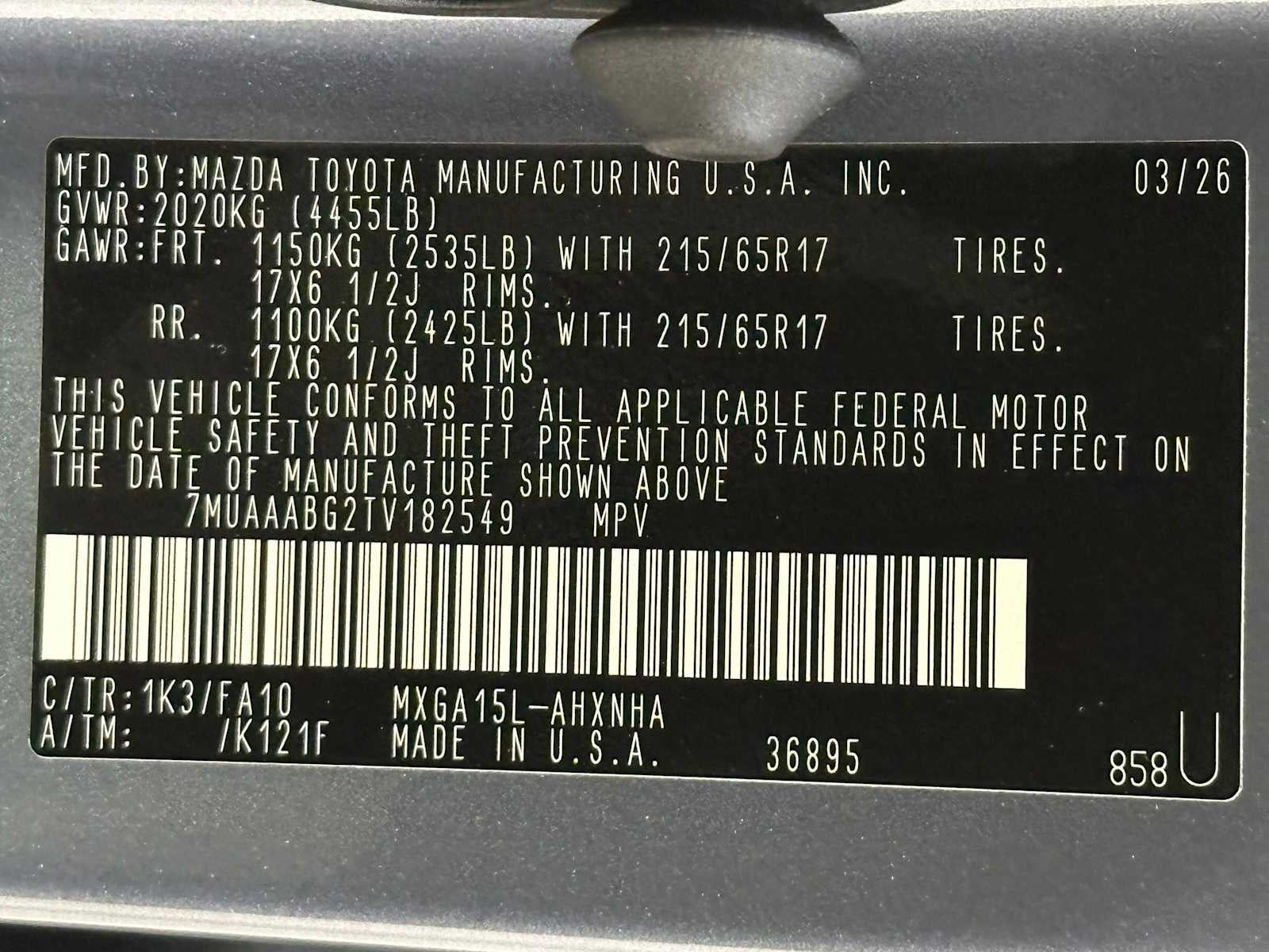 2026 Toyota Corolla Cross L