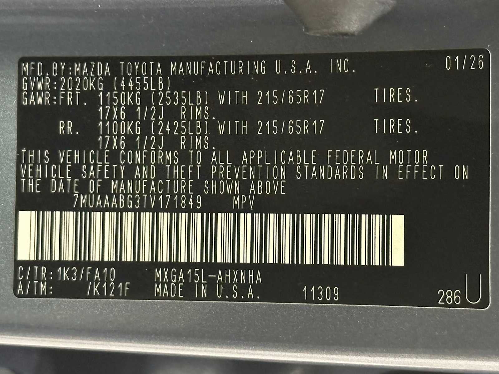 2026 Toyota Corolla Cross L