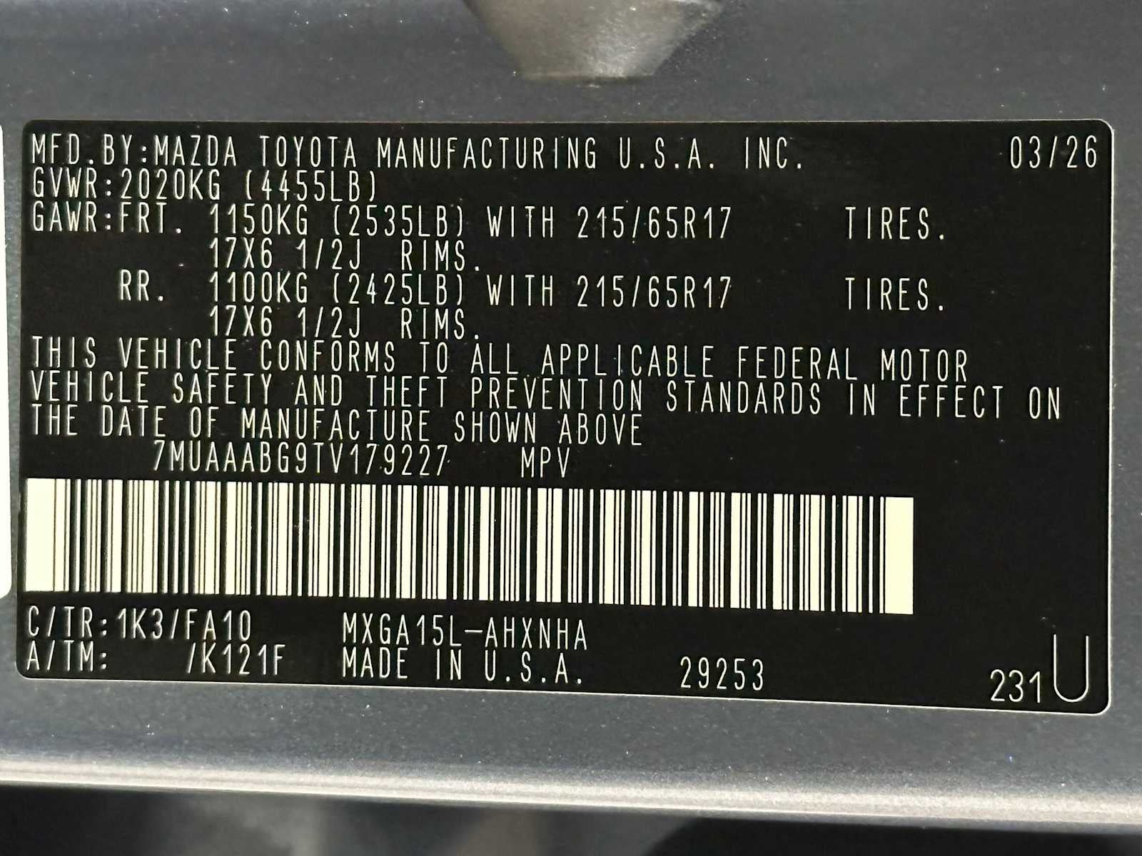 2026 Toyota Corolla Cross L