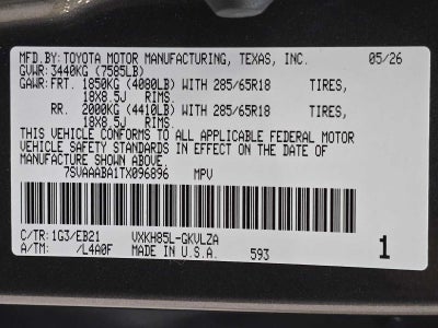 2026 Toyota Sequoia TRD Pro
