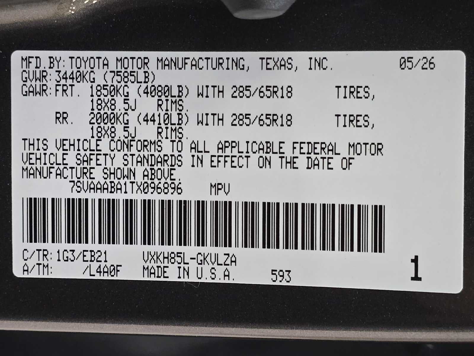 2026 Toyota Sequoia TRD Pro