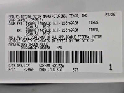2026 Toyota Sequoia Platinum