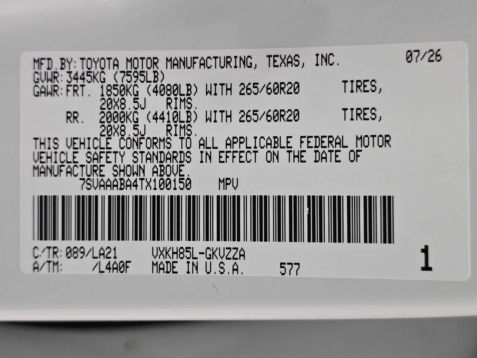 2026 Toyota Sequoia Platinum