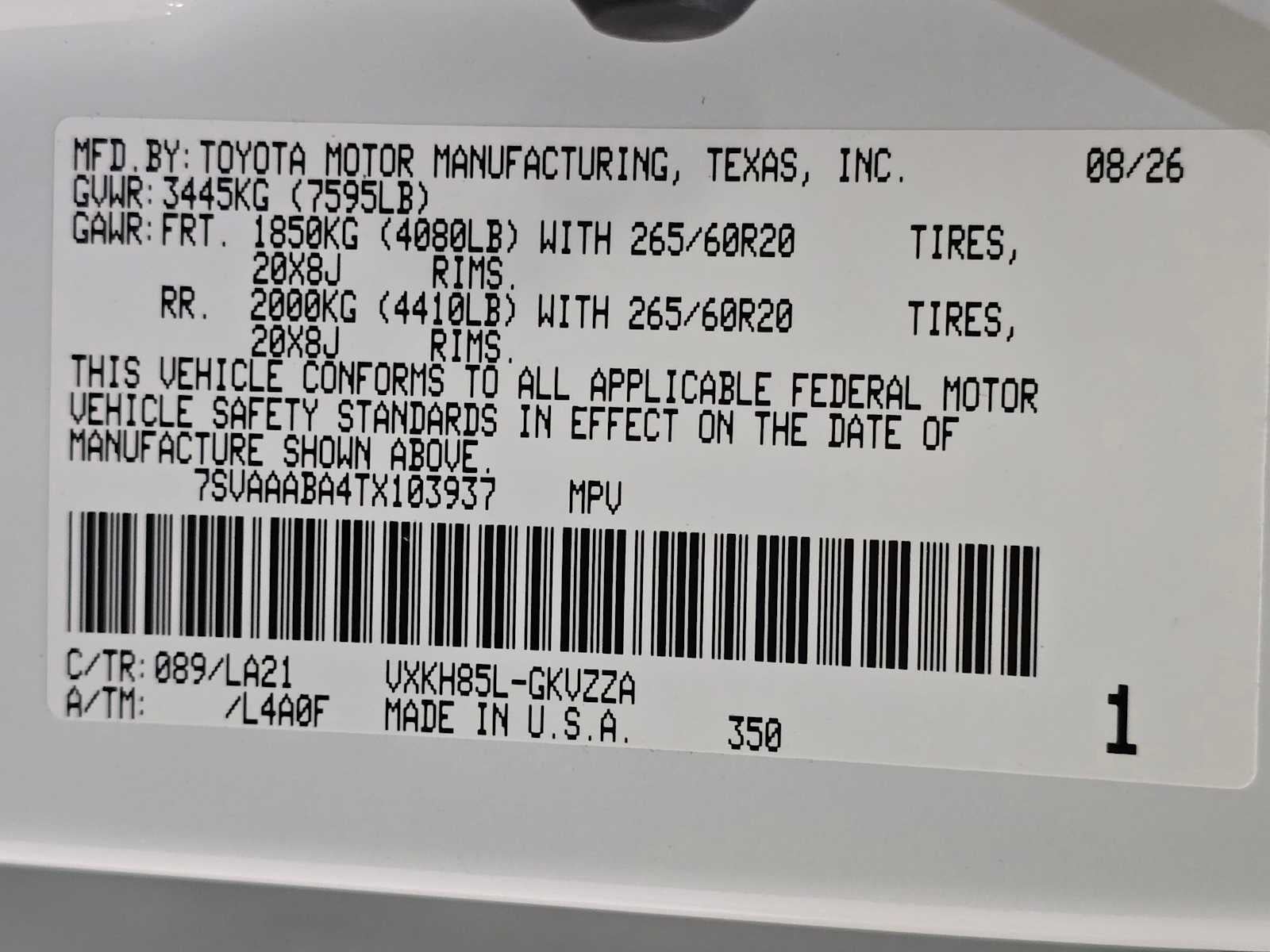 2026 Toyota Sequoia Platinum