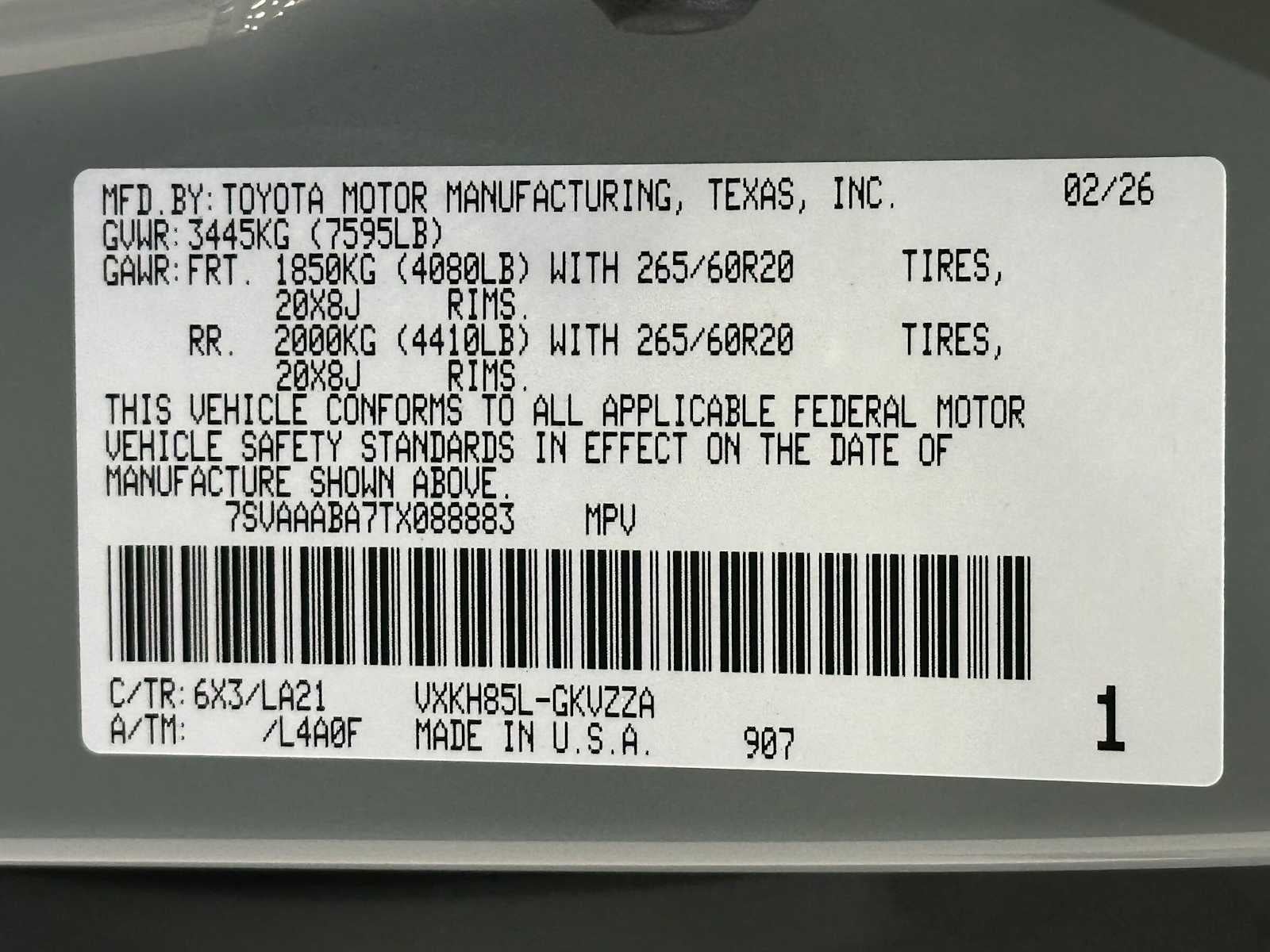 2026 Toyota Sequoia Platinum