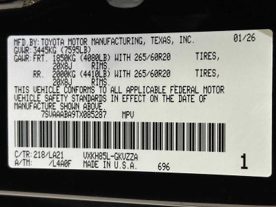 2026 Toyota Sequoia Platinum