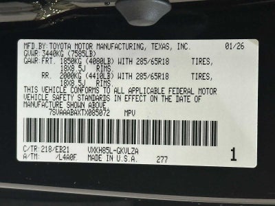 2026 Toyota Sequoia TRD Pro