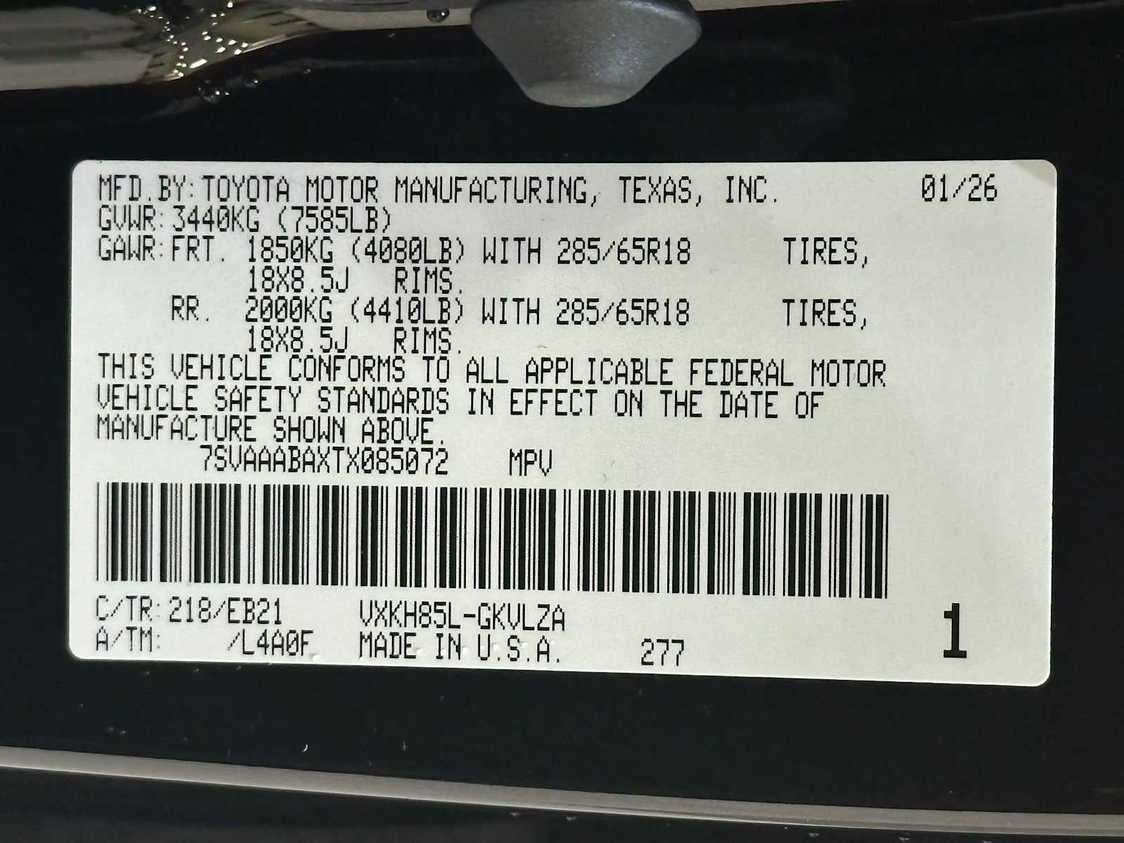 2026 Toyota Sequoia TRD Pro