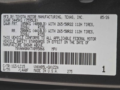 2026 Toyota Sequoia Capstone