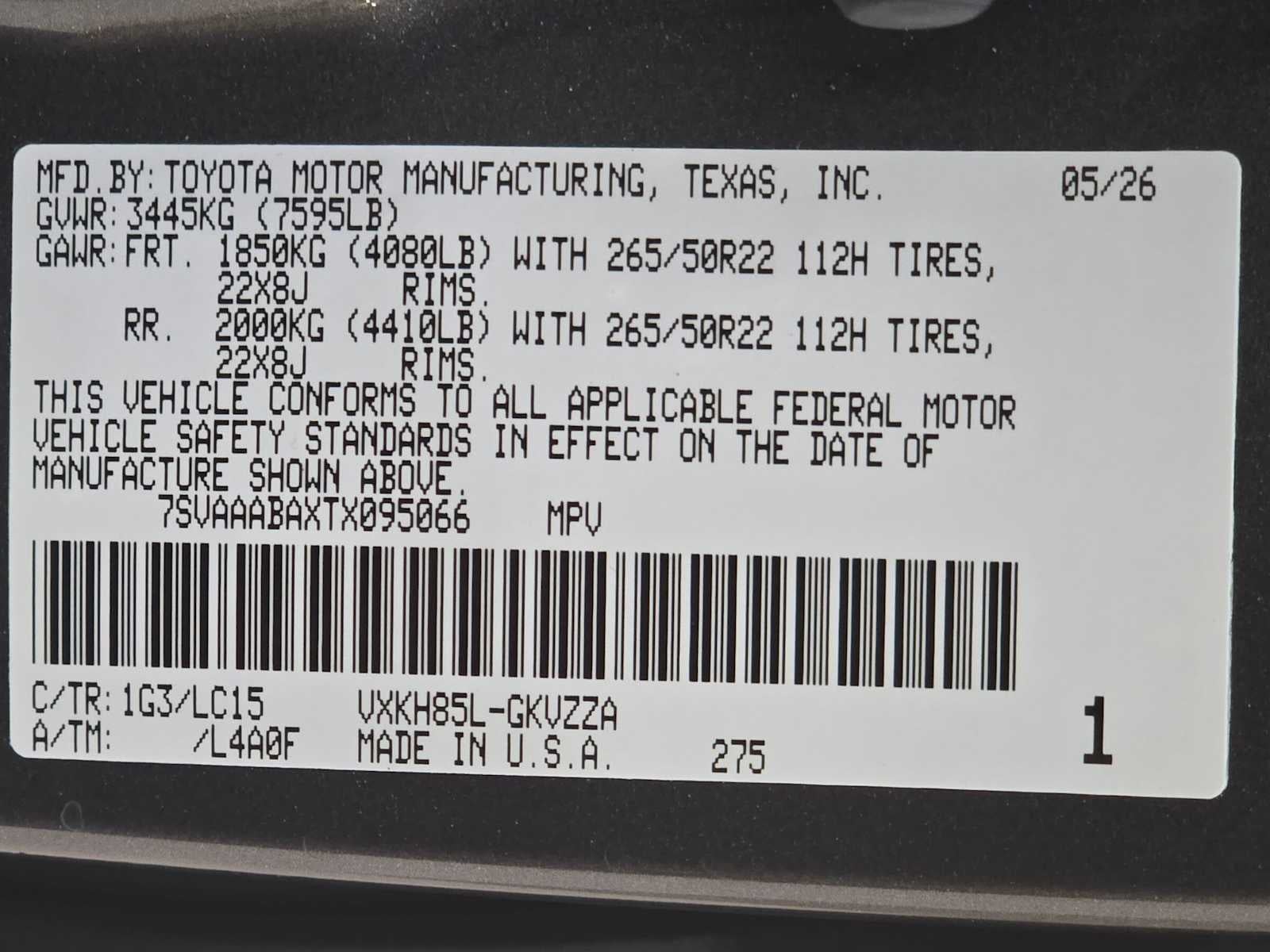2026 Toyota Sequoia Capstone