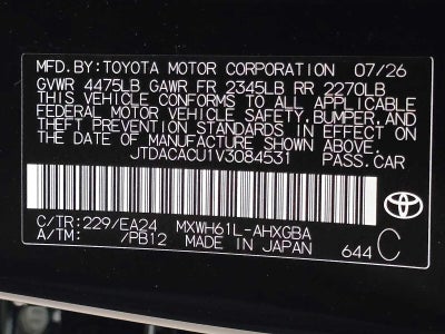 2027 Toyota Prius Plug-in Hybrid Nightshade