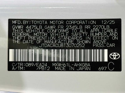 2026 Toyota Prius Plug-in Hybrid Nightshade Edition