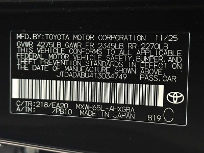 2026 Toyota Prius XLE AWD