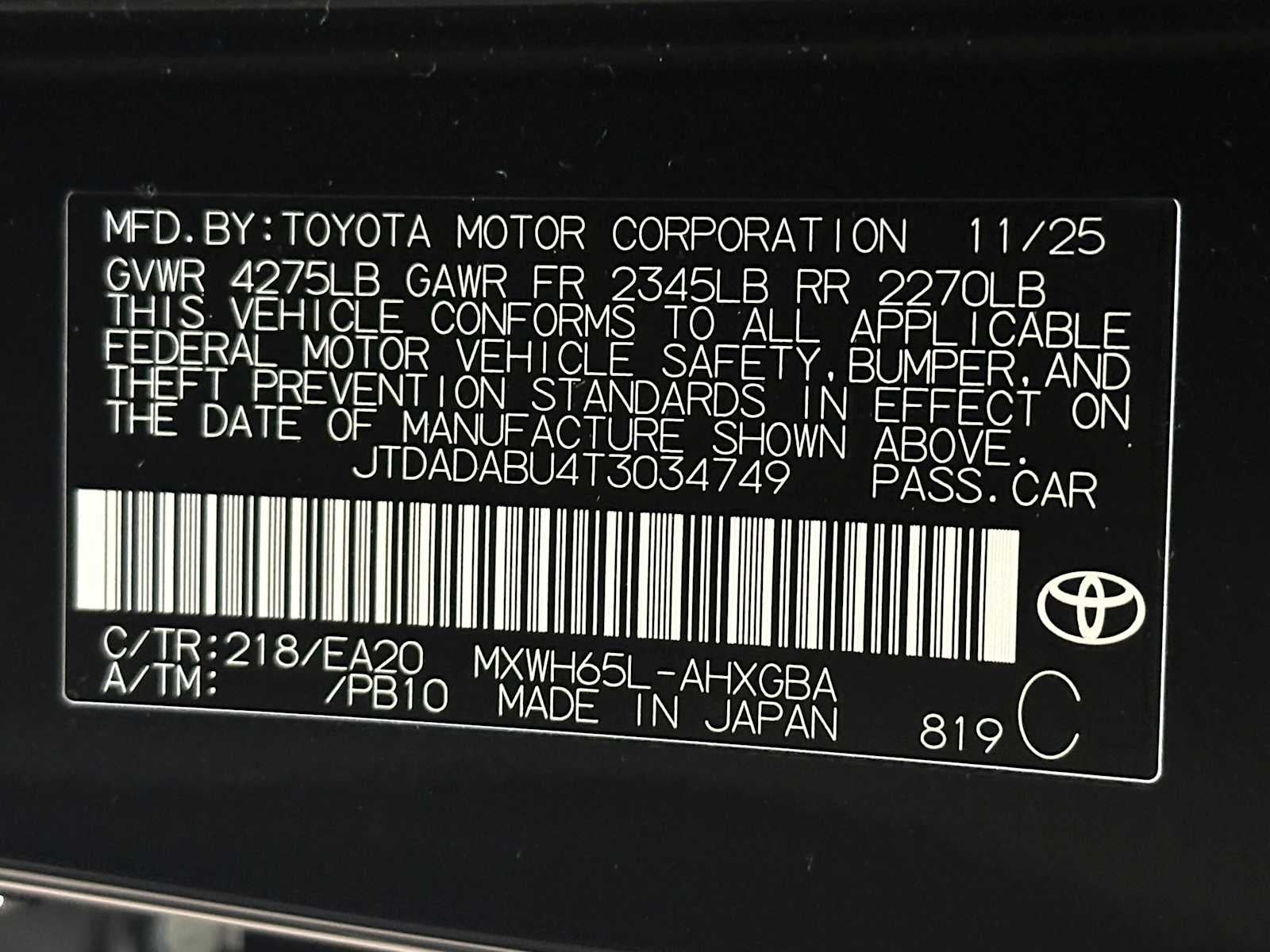 2026 Toyota Prius XLE AWD