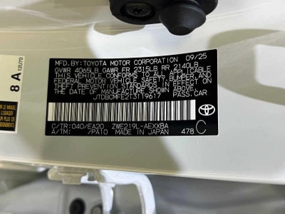 2026 Toyota Corolla Hybrid Hybrid XLE