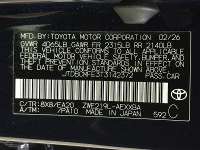 2026 Toyota Corolla Hybrid Hybrid XLE
