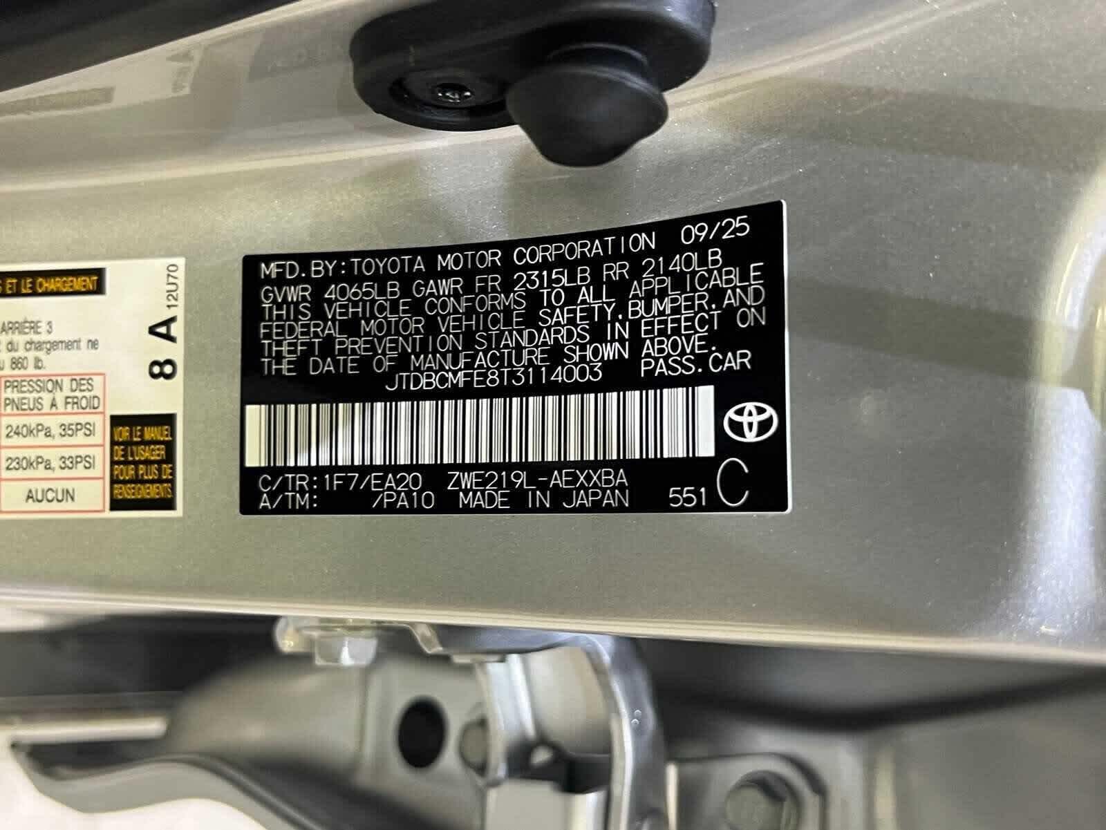 2026 Toyota Corolla Hybrid Hybrid XLE