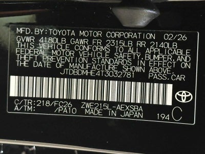 2026 Toyota Corolla Hybrid Hybrid SE